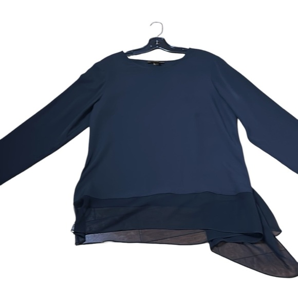 HARARI black silk blouse, tunic,sheer trim ,whimsigoth,fairy,witchy,festive Med - Picture 10 of 12